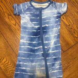 LITTLE SLEEPIES SHORTIES: BLUE STRIPES (Size 3T)